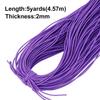 Gumney 5 Yards Stretchy Elastic Thread, 2mm Round Sturdy Elastic Handmade Cord Elastic Band for DIY Jewelry Making Beading Sewing Crafting Accessories(Purple) view 2