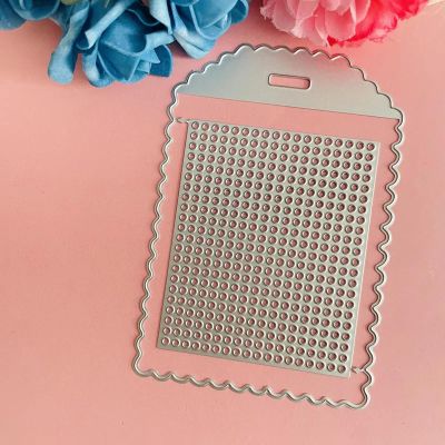 Die Cuts for Card Making Supplies,9x13cm Cross Stitch Tag Decoration Metal Cutting Dies Scrapbook Paper Cards Embossing Craft