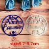 Die Cuts for Card Making Supplies,9.7x9.7cm Spanish Word Pray Circle Decoration Metal Cutting Dies Scrapbook Paper Cards Embossing Craft view 2