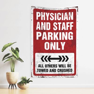 ADWD Tapestry for Bedroom Physician and Staff Parking Only Tapestry Boys Room Decor Teenager Tapsterys Wall(100X150CM)