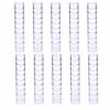 BAOFALI 100 PCS Stackable Plastic Containers, Clear Storage Box Round Organizer Jars for Beads, Buttons, DIY Art CraftJewelry Nail Accessory (919x3.5cm/ 7.5X.5inch) view 1
