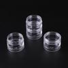 BAOFALI 100 PCS Stackable Plastic Containers, Clear Storage Box Round Organizer Jars for Beads, Buttons, DIY Art CraftJewelry Nail Accessory (919x3.5cm/ 7.5X.5inch) view 3