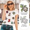 100Pcs Random Assorted Styles Embroidered Patches, Sew on/Iron on Patch Applique for Clothes, Dress, Hat, Jeans, DIY Accessories view 3