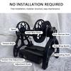 AUTUMFLATGAO 12V Household Mini Electric Spinning Wheel, 4oz Yarn Winding Machine, Max Speed 800rpm, Forward and Reverse for Wool Fibre Twisting,Purple view 4