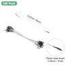 M METERXITY 200-Pack Artificial Flower Stamen Kit, Mini Double Heads Flower Stamens Pistil, Stamens for Flower Making/Craft DIY Wreaths/Wedding Floral Arrangements [Black] view 3