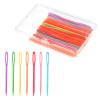 JJUNW 50Pcs Plastic Sewing Needles, Large Eye Plastic Yarn Needles Lacing Needles Embroidery Safety Needles for DIY Sewing Handmade Crafts Needles Project(7CM) view 1
