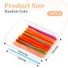 JJUNW 50Pcs Plastic Sewing Needles, Large Eye Plastic Yarn Needles Lacing Needles Embroidery Safety Needles for DIY Sewing Handmade Crafts Needles Project(7CM) view 2