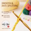 LIHAO 15 Skeins Acrylic Yarn for Crocheting Beginners Crochet Kit with 2.5mm Hook, 2625 Yards Bulk Anti-Splitting Yarn Bundles for Amigurumi, Granny Squares and DIY Crafting view 4