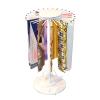 Crafts Ribbon Holder Organizer Rack Freestanding Metal Scarf Holder Display Rack, Floor Standing Pivoting Scarf, Shawl, Belt, Jewelry Holder - Accessory Organizer Rack - Metal Display Rack, Closet Rod view 2