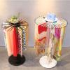 Crafts Ribbon Holder Organizer Rack Freestanding Metal Scarf Holder Display Rack, Floor Standing Pivoting Scarf, Shawl, Belt, Jewelry Holder - Accessory Organizer Rack - Metal Display Rack, Closet Rod view 4