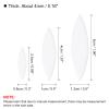 uxcell Ceramic Mosaic Tile, About 200g Teardrop Leaf Tile Mosaic Block for Handicrafts Artwork, White view 2