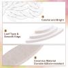 uxcell Ceramic Mosaic Tile, About 200g Teardrop Leaf Tile Mosaic Block for Handicrafts Artwork, White view 4