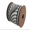 3.8 Yards Spool 3.9" Width Dark Gray & Cream Drop Drapery Trim Jacquard Ribbon for Your Drapes Curtains Drapery Banding Trim Tape V5 210 view 2