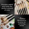 Silver Brush Limited RN-7171 Renaissance Must Have Rounds, 9pc Premium Long Handle Round Red Sable Brushes Bundle for Oil, Acrylic, Gouache, Watercolor, & Acrylic, Sizes 1, 2, 3, 4, 5, 6, 8, 10, & 12 view 4