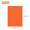 MECCANIXITY 25 Sheets Printable Sticker Paper, 8"x12" A4 Self Adhesive Sticker Backing Paper 250gsm for Craft Scrapbooking Inkjet Printer, Dark Orange view 2