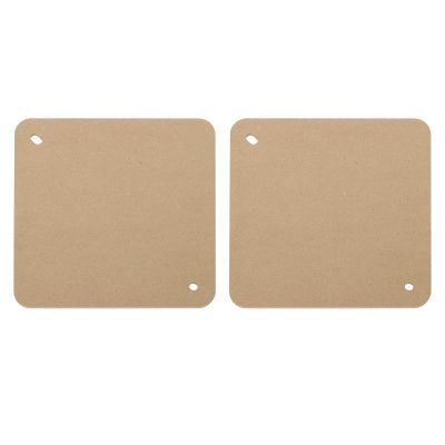 PATIKIL 9" Square Pottery Wheel Bat System, 2 Pcs 1/3" Thick Clay Throwing Head Bats Ceramic Pottery Tools Apart with 10" Pin Holes for Pottery Wheels
