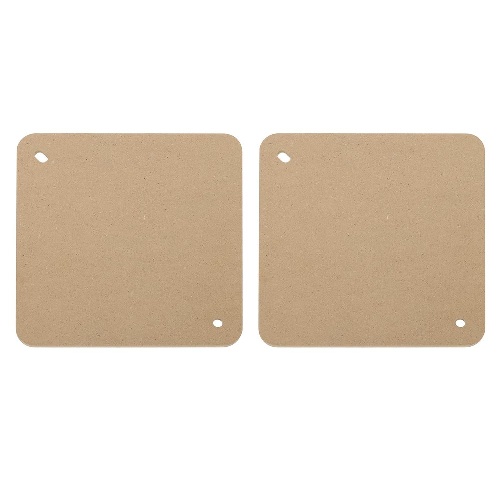 PATIKIL 9" Square Pottery Wheel Bat System, 2 Pcs 1/3" Thick Clay Throwing Head Bats Ceramic Pottery Tools Apart with 10" Pin Holes for Pottery Wheels