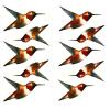 Hummingbird Iris Flower Overglaze Waterslide Ceramic Decals 2.5 Inch (4 Decals) view 4