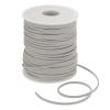 DMiotech Faux Suede Leather Cord 2.6mm x 50 Yards Flat Leather String Thin Leather Strip Lace for Necklace Bracelet Beading Jewelry Making Arts Crafts (Light Gray, 45m) view 1