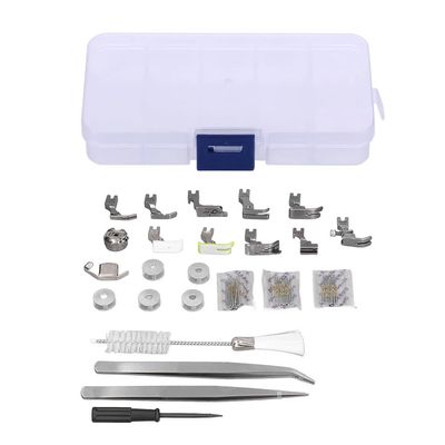 Leopacat Presser Foot Sewing Machine Feet Kit, Set Professional Stainless Material Steel Suitable for Most Machines Multiple in One Universal Snap On Low Shank Kit Accessories