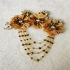 Akiko.CC 3D Three-Dimensional Flower Rhinestone Applique Sewing Shining Beads Stones Trim Crystal Fringe Patches for Dress Bridal DIY Crafts 2pcs/Set 5.5X6.8inches (Champagne) view 4