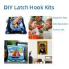 River Flows Through Mountains with Sunset Sky Latch Hook Kits Rug Crochet Yarn Pre-Printed Cushion Embroidery Needlework Carpet Cover DIY Hook and Latch Kit Tapestry Christmas Decor 38x52cm(10) view 4