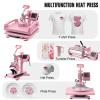 Hitgrand Heat Press 15x15 inch, Heat Press Machine for T-Shirts, 5 in 1 Heat Press Machine with 30 OZ Tumbler Press, Combo Tumbler Heat Press Sublimation for Hat Cap Mug Plate view 2