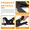 Knoweasy Grommet Tool Kit: 3/8 Inch Handheld Plier with 1/4 Inch Interchangeable Die, Versatile 10mm and 6mm Punch Eyelet Tools for Fabric, Tarps, Leather view 4