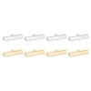 uxcell 50Pcs 30mm Ribbon Crimp Clamp Ends, Bookmark Pinch Crimp Ends, Fasteners Clasp Crimp Ends for Bracelet Necklace Jewelry Making, 2 Colors view 1