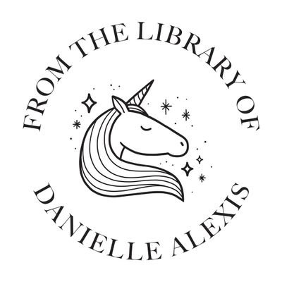 Personalized Book Embosser, Wooden or Self Inking Stamp, Custom Round Library Ex Libris Stamper, Gift for Book Lover (Unicorn)