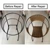 ECYC Ltd 500g Rattan Wicker Repair Kit, 8mm Flat Synthetic Rattan Weaving Material Plastic Rattan Repair Strips PE Rattan Roll for Fixing and Repair Patio Furniture, Weave Storage Basket, DIY Crafts view 3