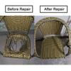 ECYC Ltd 500g Rattan Wicker Repair Kit, 8mm Flat Synthetic Rattan Weaving Material Plastic Rattan Repair Strips PE Rattan Roll for Fixing and Repair Patio Furniture, Weave Storage Basket, DIY Crafts view 4