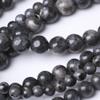 Black Glitter Stone Beads for Jewelry Making DIY Bracelet Necklace Jewelry Making 1 Strand 15.5inch 4MM view 4