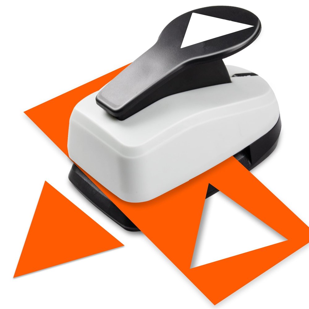 Triangle Hole Punch 1.97 inch TrianglePunch Triangles Paper Punches Triangle Puncher for Crafts Triangles Shape Punch for Scrapbooking, Card Making, Paper Crafts