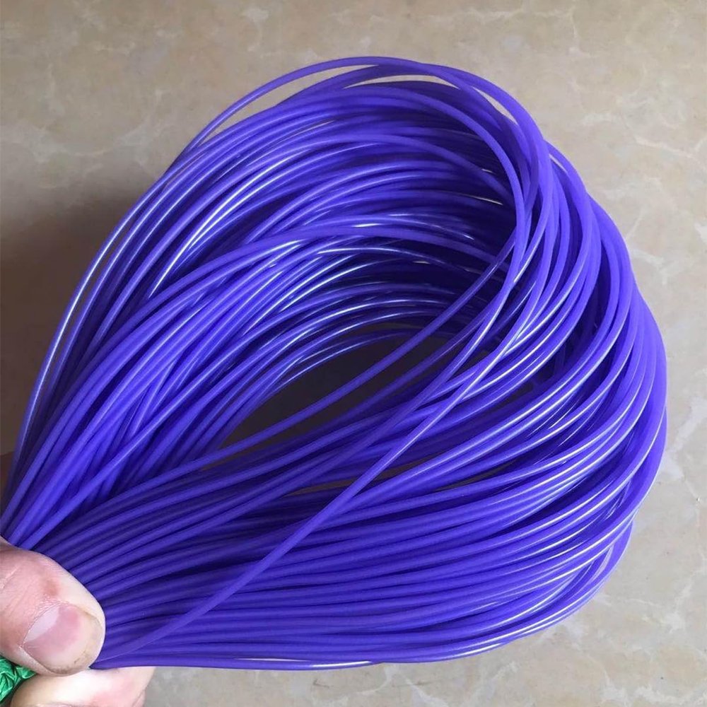 ECYC Ltd 500g 2.4mm Round Rattan Repair Kit for Wicker Furniture, Plastic Rattan Repair Strips Round Synthetic Rattan Weaving Material PE Rattan Roll for DIY Patio Furniture, Fruit Baskets, or Crafts