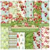 ZAKHSE Christmas Pattern Paper Pack, 24 Sheets 6"x6" Scrapbook Paper Pad for Card Making, Single Sided Xmas Prints Cardstock Decorative Craft Paper for Holiday DIY Scrapbooking-12 Designs-Green view 1