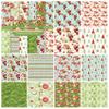 ZAKHSE Christmas Pattern Paper Pack, 24 Sheets 6"x6" Scrapbook Paper Pad for Card Making, Single Sided Xmas Prints Cardstock Decorative Craft Paper for Holiday DIY Scrapbooking-12 Designs-Green view 2