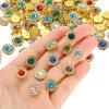 PATIKIL 12 mm Flower Claw Sew on Pearls Rhinestones,100Pcs Crystals Glass Metal Base Flower Claw Gems Crystals for DIY Crafts Shoes Dress Clothes Earring Belt Sewing Accessories,Dark Blue view 4