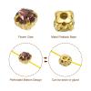 PATIKIL 5mm Claw Sew on Rhinestones Crystals, 100 Pcs Glass Metal Flatback Base Flower Claw Gems Crafts Sewing for Shoes Dress Clothes Needlework Belt Sewing Accessories, Light Purple view 3
