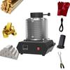 KJLYLPP 1100 Gold Melting Furnace, 2.2/4.4/6.6lbs Automatic Digital Electric Casting Furnace with Graphite Crucible, 1600W Smelter Kiln Kit for Gold, Silver, Aluminum (2.2lbs) view 1