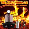KJLYLPP 1100 Gold Melting Furnace, 2.2/4.4/6.6lbs Automatic Digital Electric Casting Furnace with Graphite Crucible, 1600W Smelter Kiln Kit for Gold, Silver, Aluminum (2.2lbs) view 2