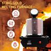 KJLYLPP 1100 Gold Melting Furnace, 2.2/4.4/6.6lbs Automatic Digital Electric Casting Furnace with Graphite Crucible, 1600W Smelter Kiln Kit for Gold, Silver, Aluminum (2.2lbs) view 4