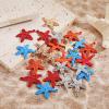 Bocar 5 Mixed Color Ocean Theme Starfish Metal Cute Charms 25pcs Starfish Pendants for Jewelry Making Accessories Diy Necklace Bracelet Earrings Keychain (PJ-HX-Mix 5) view 2