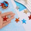 Bocar 5 Mixed Color Ocean Theme Starfish Metal Cute Charms 25pcs Starfish Pendants for Jewelry Making Accessories Diy Necklace Bracelet Earrings Keychain (PJ-HX-Mix 5) view 3