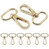 HARSKIYER 16 Pack Swivel Lobster Clasps, 1 Inch Gold Lobster Claw Clasps for Keychains, Oval Ring Swivel Snap Hooks Metal Lobster Clips for Purse, Snap Tabs, Craft Making view 2