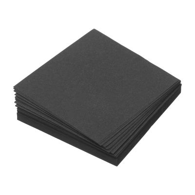 MECCANIXITY 100 Sheet Origami Paper Double Sided Black 2.5x2.5 Inch Square Sheet for Art Craft Project, Beginners, Gift Decoration