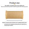 Cane Webbing Rattan Webbing Roll Caning Material Open Mesh Net Cane Webbing Sheet Length Natural Cane Webbing Large Size Rattan Roll Rattan Roll Fabric For DIY Projects And Furniture Upgrades(Brown,10 view 3