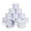 Tins With Lids, 3 Wicks Containers 12 Pack 14oz/420ml Seamless Bulk for Candle Making Supplies Wholesale Empty Jars - White view 1