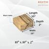 Exotic Wood Zone Black Limba Wood Blank for Bowls | Hardwood Bowl Blank | Unfinished, Kiln-Dried, Sustainable Hardwood for Handcrafted Decorative & Functional Pieces (10" x 10" x 2") view 3