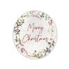 40 2-Inch Merry Christmas Gift Stickers Labels - Holly Berry Branches Xmas Gift Stickers / Holiday Envelope Seals / Business Packaging Stickers view 1
